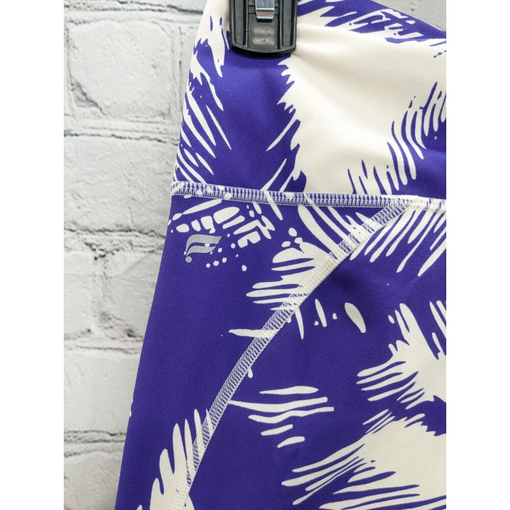High Waisted Pure Luxe 7/8‎ Leggings Abstract Print Workout Athletic Yoga Size M - Picture 10 of 11